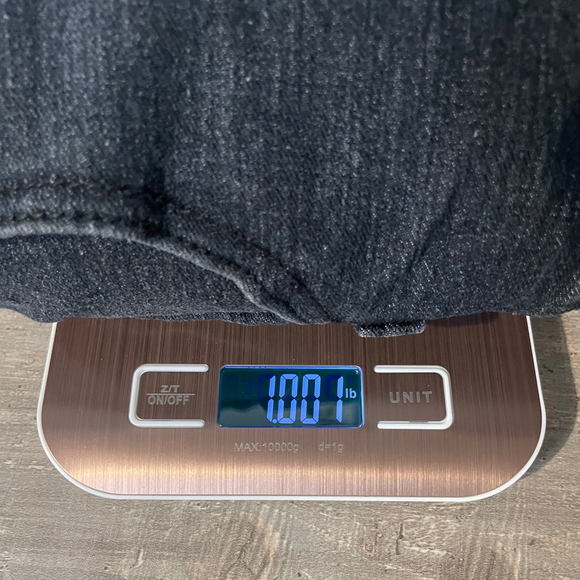 Kayden K Mens Dark Black Denim Wash Jean Straight Leg Classic Fit Size 34x30 - Picture 9 of 9